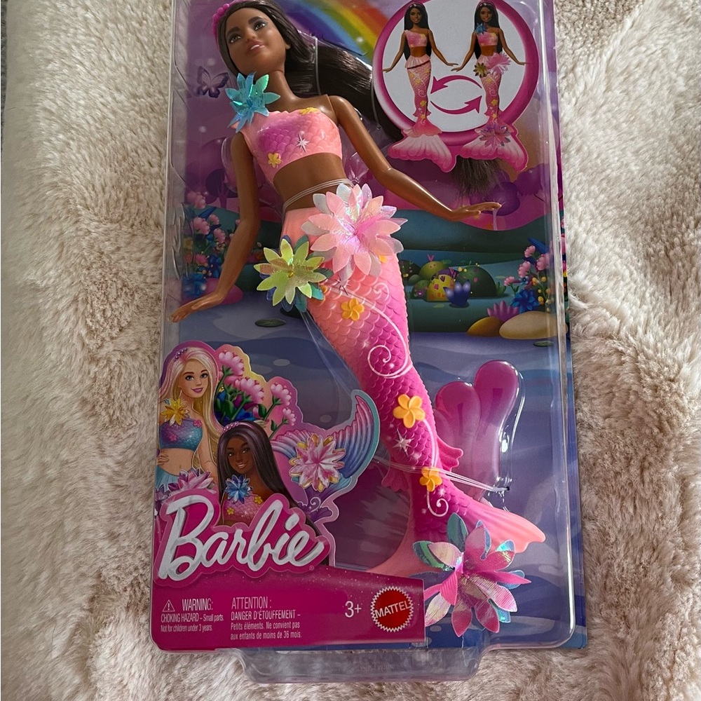 Barbie Pink Floral Mermaid Doll